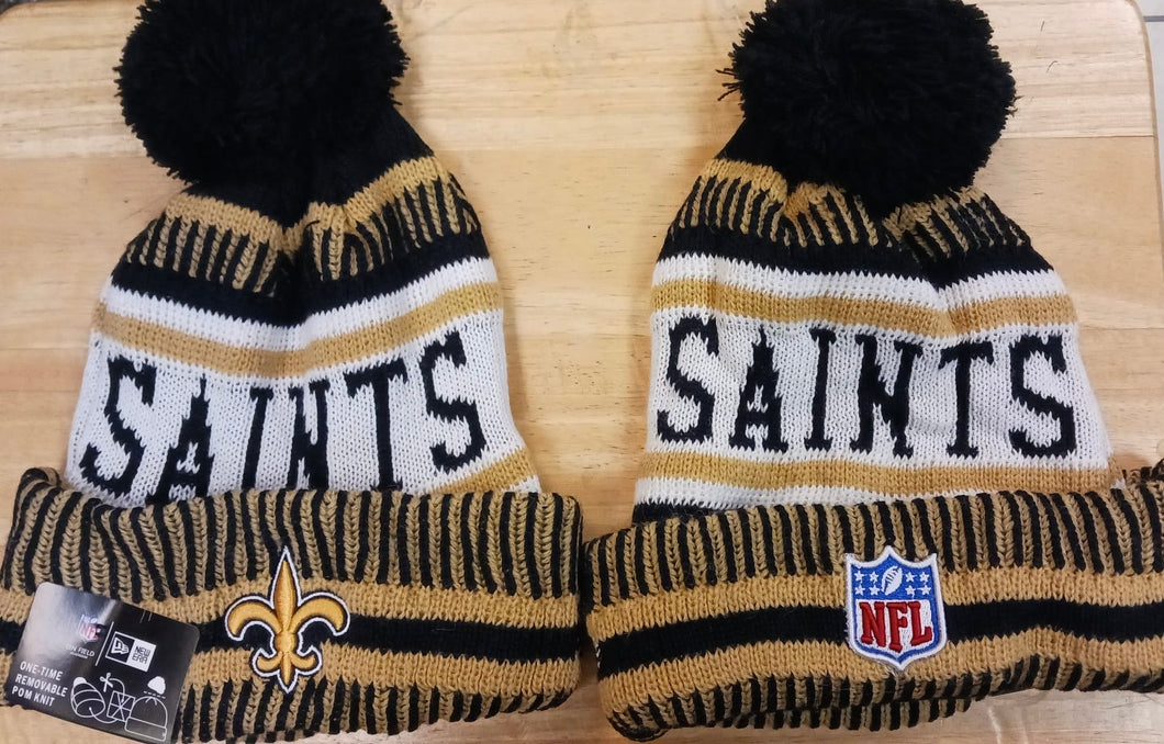New Orleans Saints NFL New Era winter Hat with Pom Pom