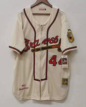 Hank Aaron Atlanta Milwaukee Braves Jersey 1957 Mitchell & Ness