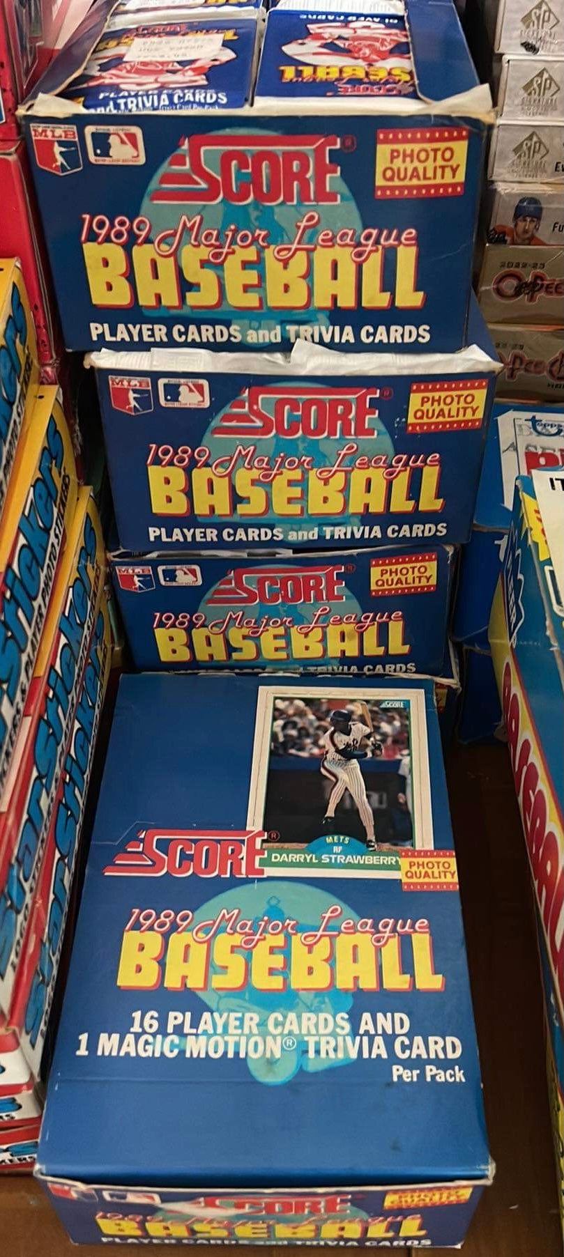 1989 Score baseball wax box 36 packs I