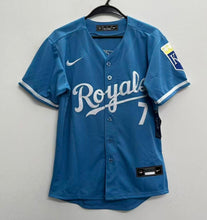 Bobby Witt Jr. YOUTH KIDS Kansas City Royals Official MLB Nike Jersey light blue