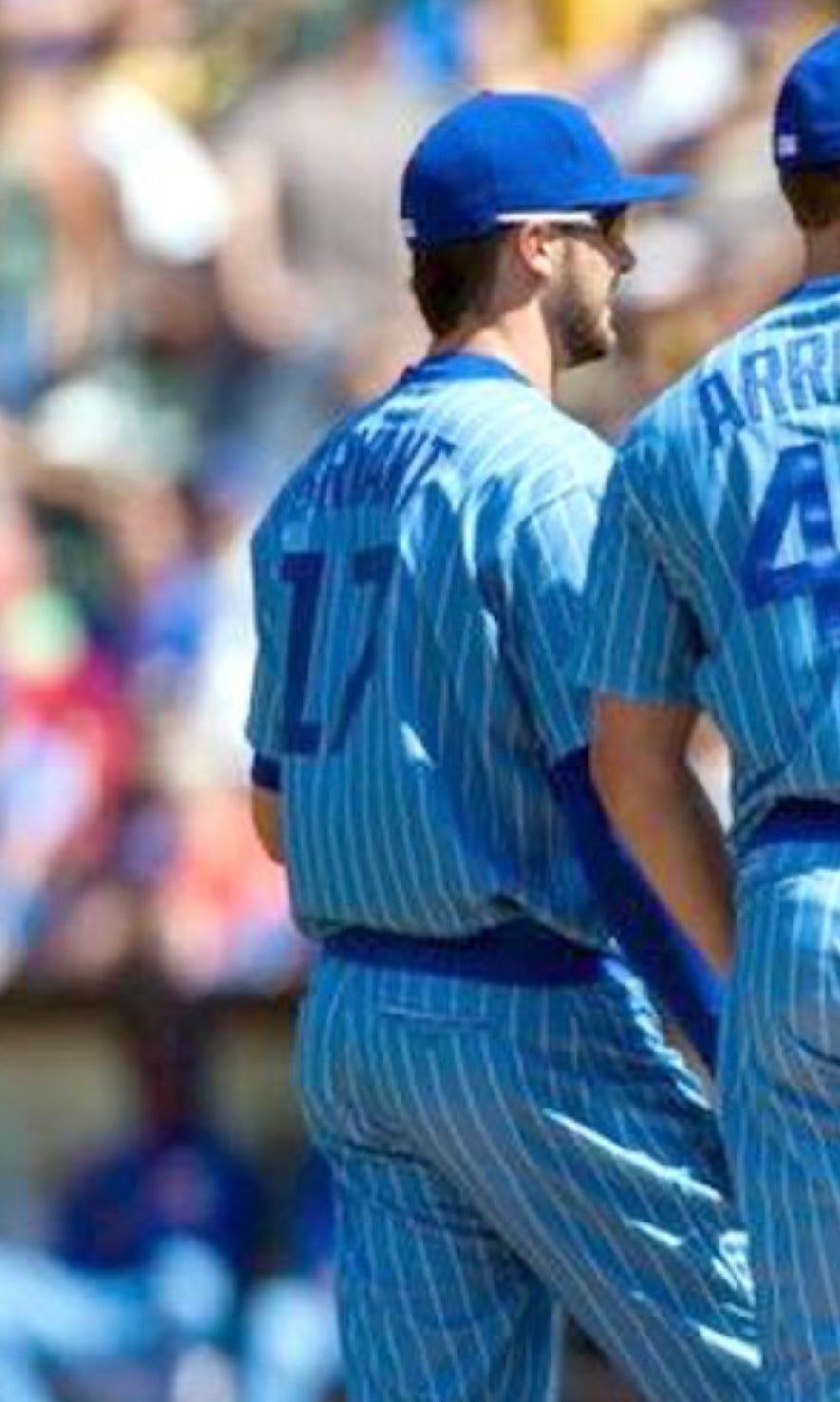 Kris Bryant Chicago Cubs Official MLB Majestic Throwback Jersey