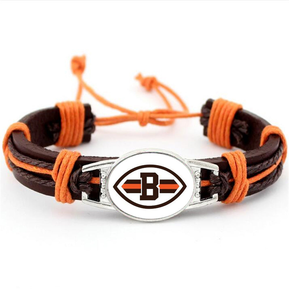 Cleveland Browns NFL leather bracelet