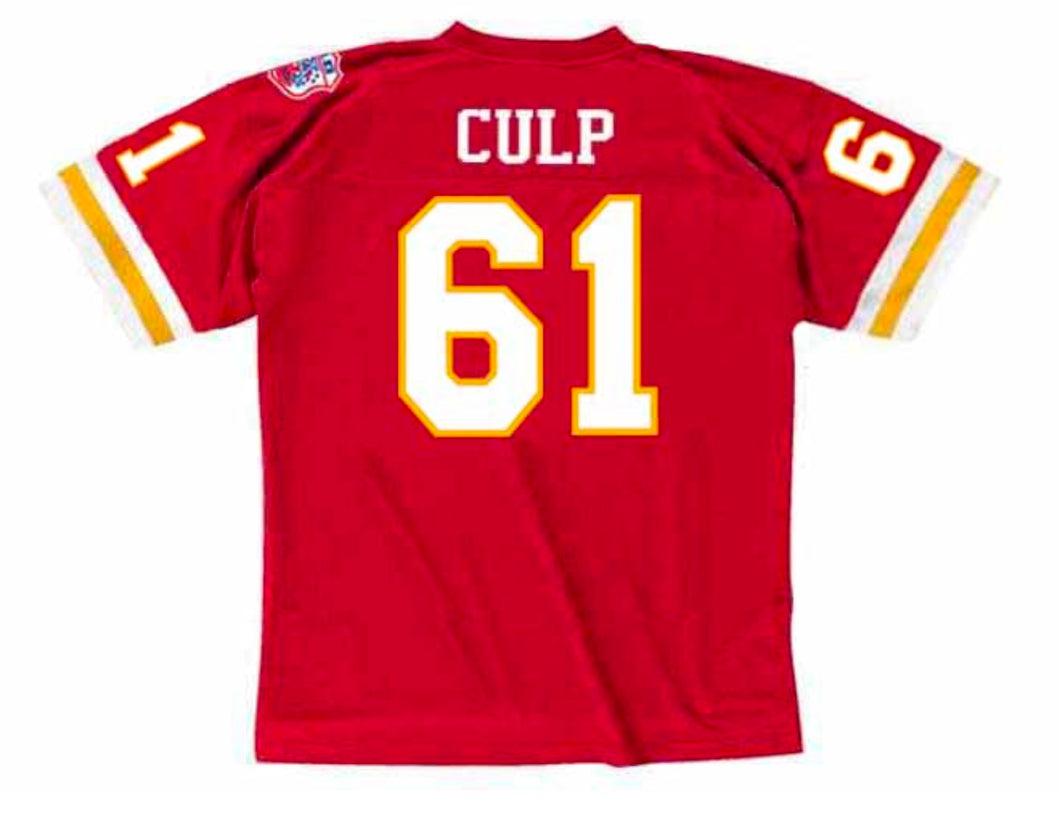 Curley Culp 1969 Kansas City Chiefs NFL Mitchell & Ness Jersey red