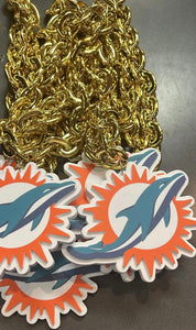 Miami Dolphins 3D foam Fan Chain