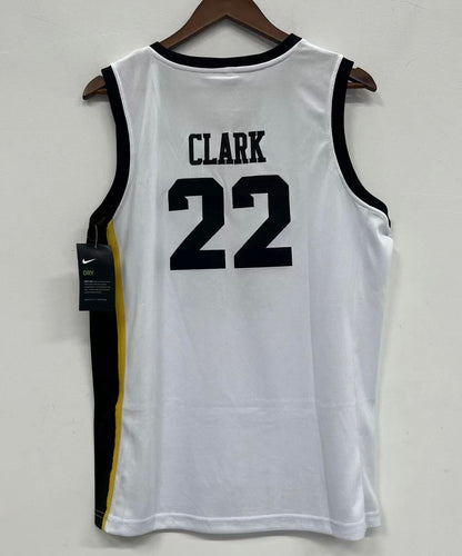 Caitlin Clark Iowa Hawkeyes Jersey Yellow Nike white