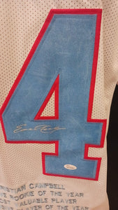 Earl Campbell Houston Oilers autographed stat jersey JSA COA