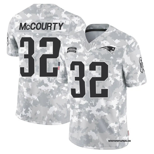 Devin McCourty New England Patriots Official NFL NIKE Salute to Service Jersey gray camouflage