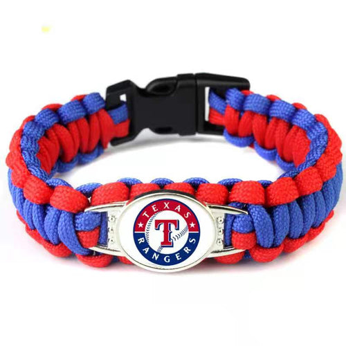 Texas Rangers snap clasp bracelet