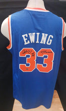 Patrick Ewing New York Knicks autographed jersey COA Photo signing
