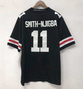 Jaxon Smith-Njigba Ohio State Buckeyes jersey black with white numbers