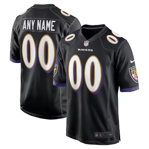 Baltimore Ravens Any Name & Number customized YOUTH KIDS Official NFL Jersey black
