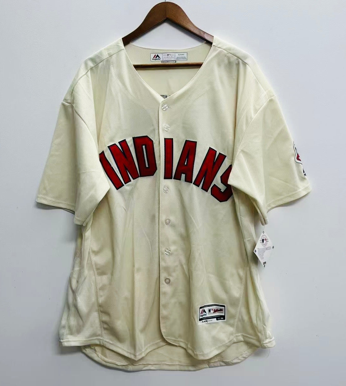 Trevor Bauer Cleveland Indians Official MLB Majestic jersey