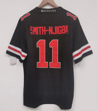 Jaxon Smith-Njigba Ohio State Buckeyes jersey Nike Black with red numbers