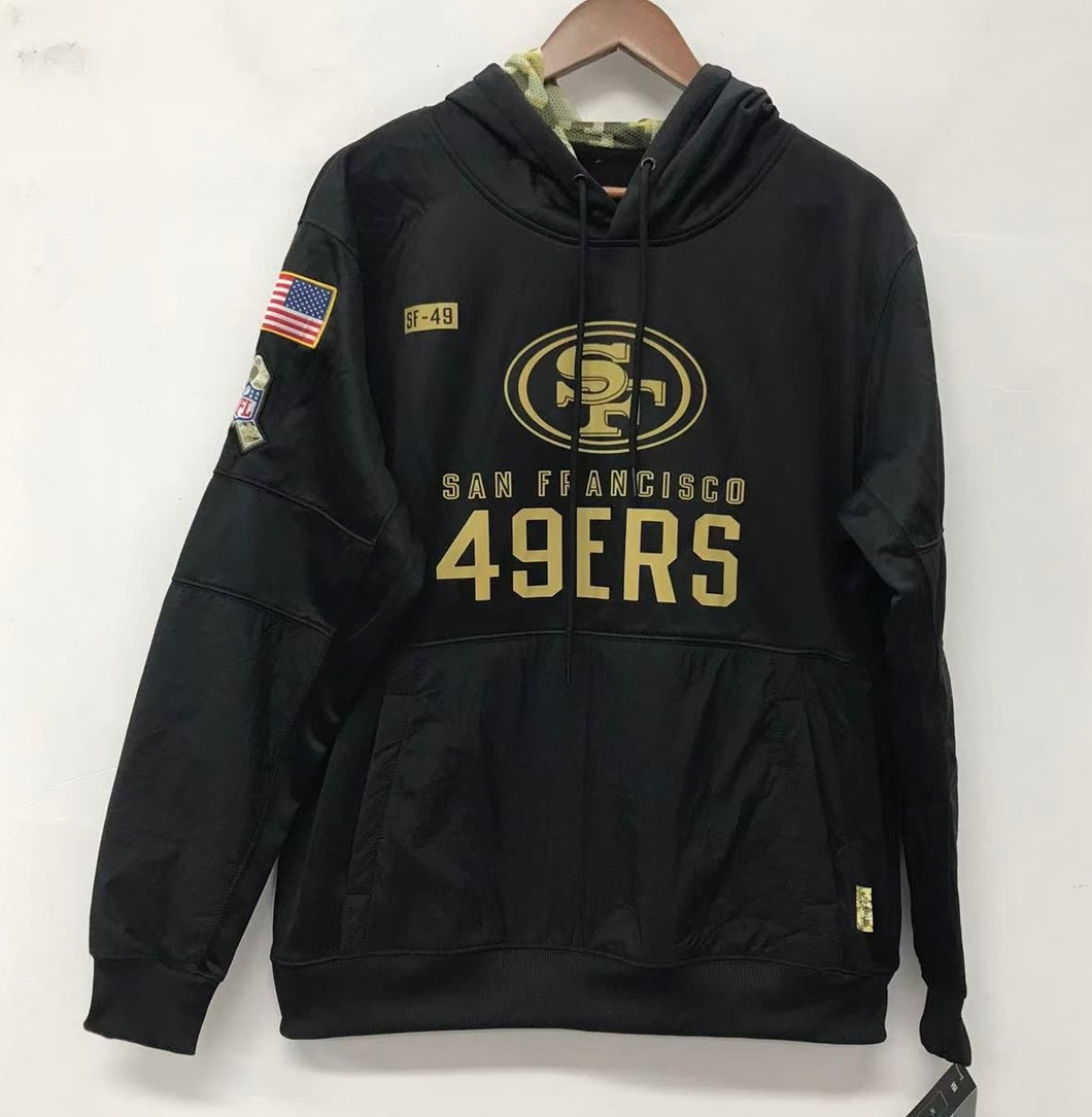 San Francisco 49ers Salute to Service hoodie black