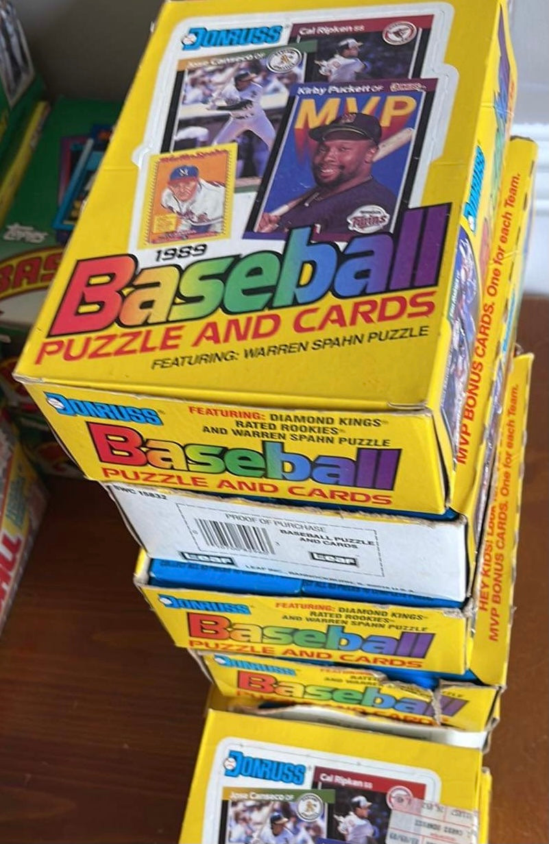 1989 Donruss baseball wax box 36 packs