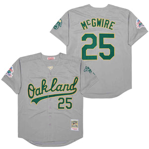 Mark McGwire Oakland A’s Athletics Jersey gray
