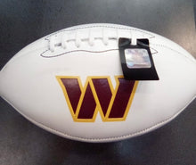 Washington Commanders Full Size logo Autograph Signature Football