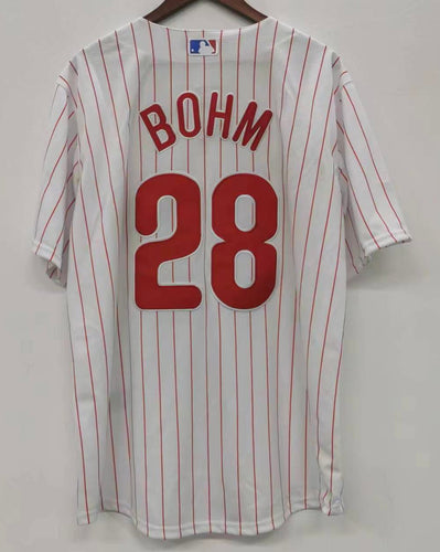 Alec Bohm Philadelphia Phillies Jersey white pinstripes