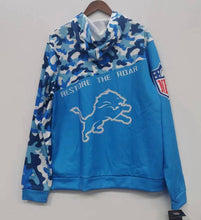 Detroit Lions color camouflage light weight hoodie