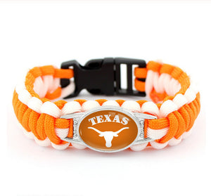 Texas Longhorns snap clasp bracelet
