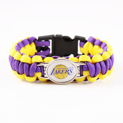 Los Angeles Lakers snap clasp bracelet
