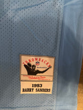 Barry Sanders autographed Detroit Lions Mitchell & Ness jersey With many inscriptions