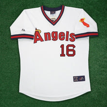 Garrett Anderson Anaheim Angels Official MLB Majestic pinstripes Jersey white