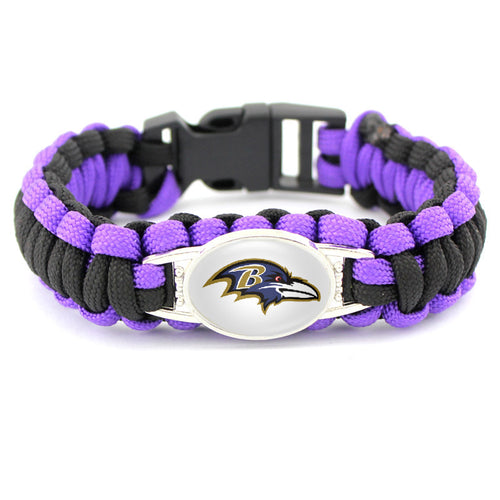 Baltimore Ravens snap clasp bracelet