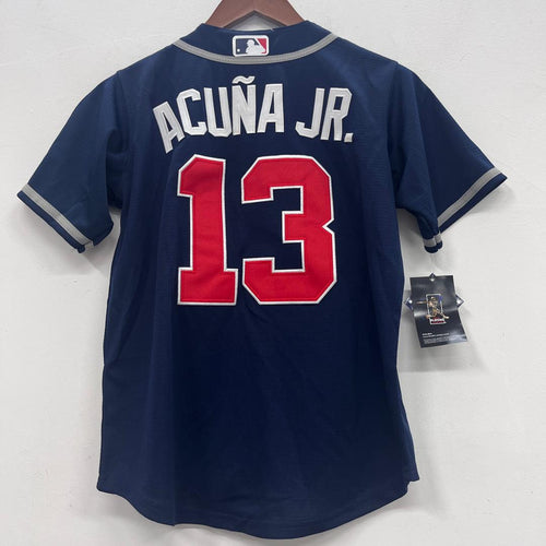 Ronald Acuña Jr. YOUTH Atlanta Braves jersey blue