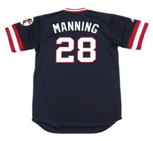 Rick Manning Cleveland Indians Official MLB Majestic Jersey blue