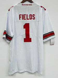 Justin Fields Ohio State Buckeyes Jersey white