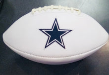 Dallas Cowboys Full Size logo Autograph Signature Football