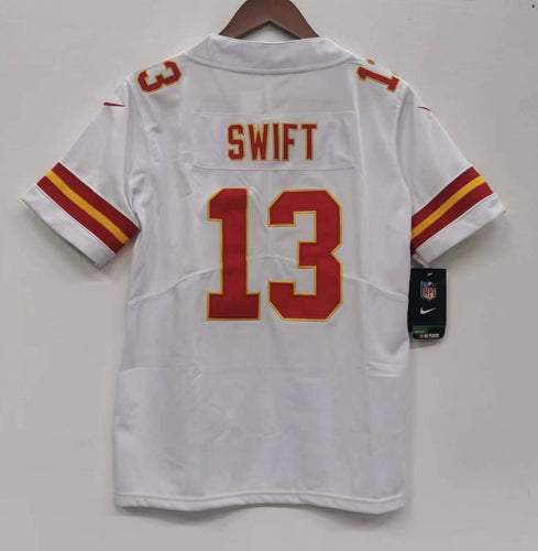 Taylor Swift YOUTH Kansas City Chiefs Jersey white