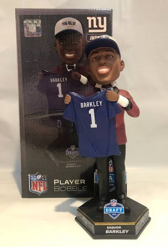 Saquon Barkley New York Giants Draft Day Bobblehead Forever Collectibles