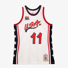 Karl Malone USA Olympic Basketball Jersey Mitchell & Ness White