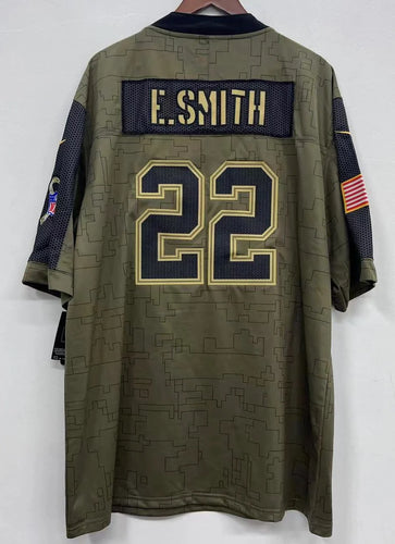 Emmitt Smith Dallas Cowboys military salute to service Jersey