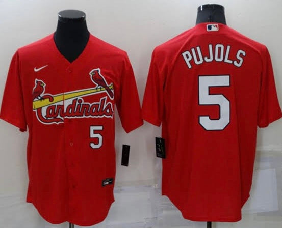 USA製 Cardinals Pujols ユニフォーム メッシュ 赤 刺繍ロゴ USA製 Cardinals Pujols ユニフォーム メッシュ 赤 刺繍ロゴ USA