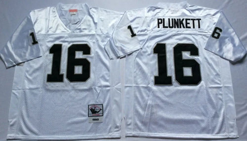 Jim Plunkett Oakland Las Vegas Raiders Mitchell & Ness Jersey white