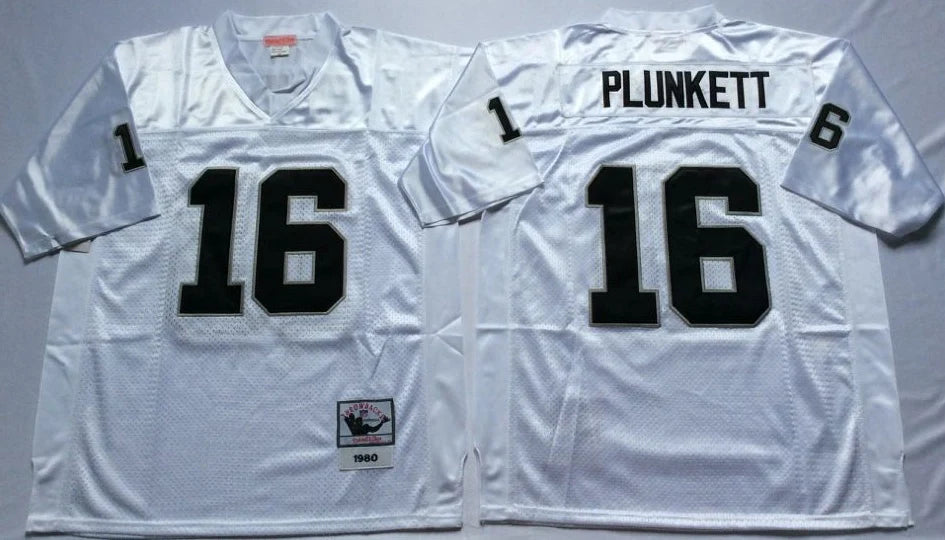 Jim Plunkett Oakland Las Vegas Raiders Mitchell & Ness Jersey white