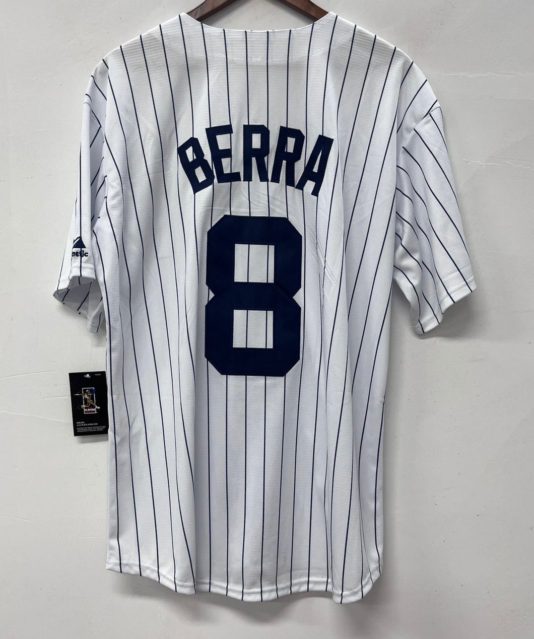 Yogi Berra New York Yankees Jersey pinstripes Majestic