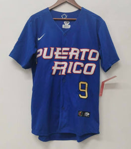 Javier Báez Puerto Rico jersey Nike Blue