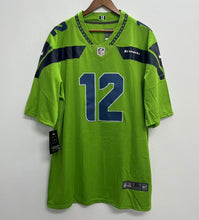 Any name & Number Seattle Seahawks Neon Green NFL Nike jersey