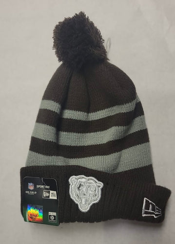 Chicago Bears NFL New Era winter Hat with Pom Pom