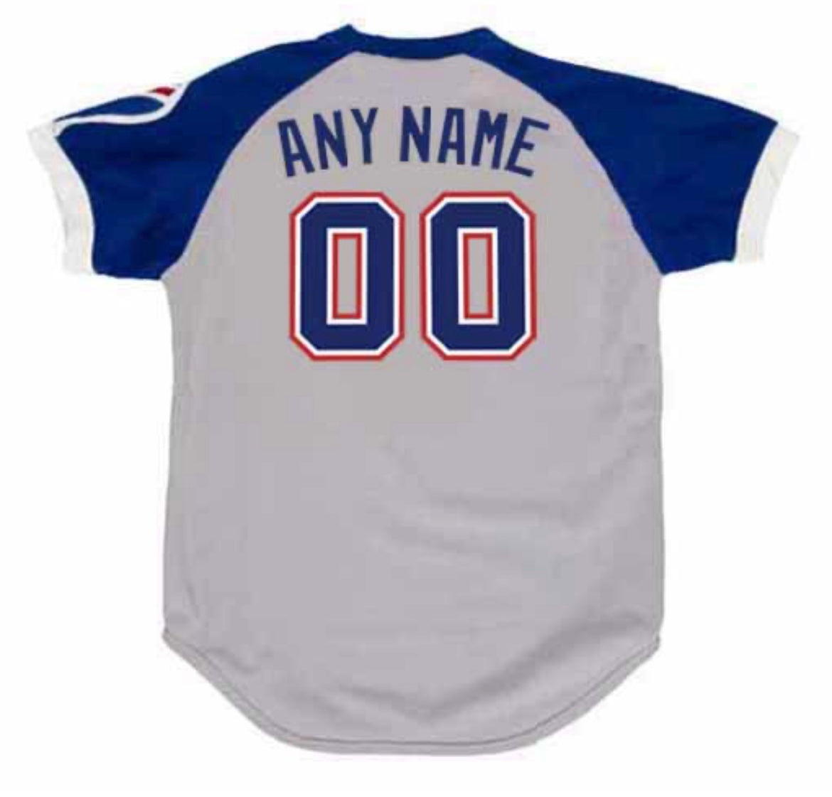 ウェア Jersey Tee BRAVES MLB Any name & Number Custom 1970's Atlanta Braves Official MLB