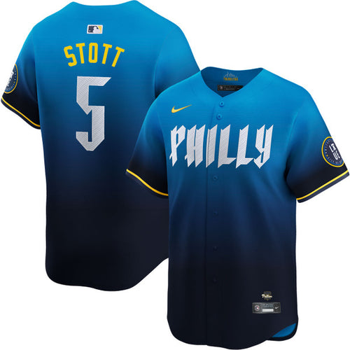 Bryson Stott Philadelphia Phillies Blue City Connect MLB Limited Jersey