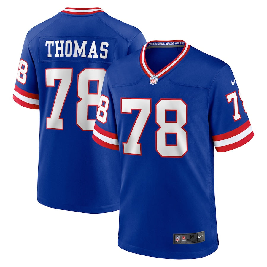 Andrew Thomas New York Giants official NFL Nike Jersey Classic blue
