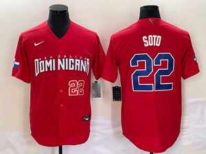 Juan Soto Dominican Republic DR jersey Nike Red