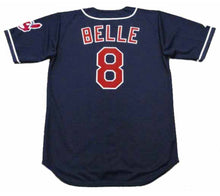 Albert Belle Cleveland Indians Official MLB Majestic 1995 Jersey blue