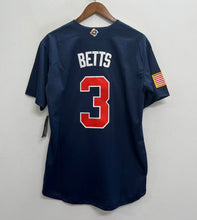 Mookie Betts USA baseball  YOUTH KIDS Official Nike Jersey blue