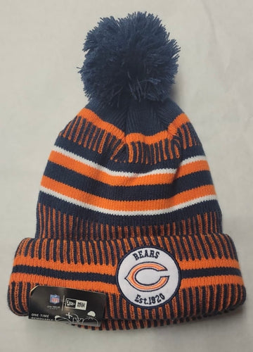 Chicago Bears NFL New Era winter Hat with Pom Pom